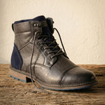 Tiberio Structured Leather Boot