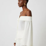 Bell Sleeve Off The Shoulder Tie Top