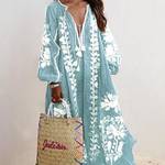 Oversize Boho Printed Maxi Dress