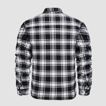 Douglas™ | Quilt-Lined Plaid Flannel Bomber Jacket