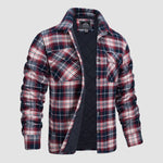 Douglas™ | Quilt-Lined Plaid Flannel Bomber Jacket