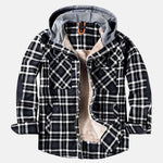 Dennis™ | Warm Sherpa-Lined Flannel Hooded Jacket