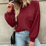 Zeagoo Long Sleeve Backless Hollow Knit Sweater for Women Casual Work Office Loose Fit 2026 | Under