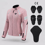 EKON Women’s Summer Mesh Protective Riding Jacket