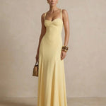 Elegant Spaghetti Strap Sleeveless Maxi Dress