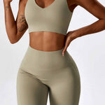 Athletic Elegance - Seamless Yoga & Workout Performance Set