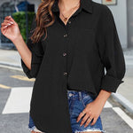 Zeagoo Solid Color Casual Long Sleeve Pocket Blouse for Women Casual Work Office Loose Fit 2026 | Under