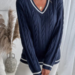 Amélie Laurent | Cable Knit Sweater For Women