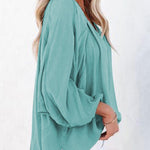 Zeagoo Split V Neck Long Sleeve Dolman Blouse for Women Casual Business Work Office 2026 | Under $40
