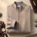 Valerio Wool Zip Cardigan