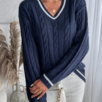 Amélie Laurent | Cable Knit Sweater For Women