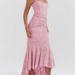 Blue bell floral maxi dress