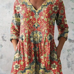 Wren | Loose Blouse with Vibrant Design