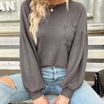 Zeagoo Long Sleeve Backless Hollow Knit Sweater for Women Casual Work Office Loose Fit 2026 | Under