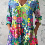 Eden | Oversized Blouse with Vibrant Print