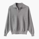 Lorenzo Virelli | Textured Knit Polo Sweater with Refined Minimalism For Men