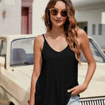 V Neck Camisole Cotton Tank Tops - Zeagoo (Us Only)