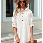 Zeagoo Women's Cotton Shirt Dress