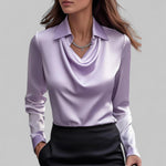Rose | Draped Satin Blouse