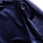 ELOWON | NAVY BLUE LONG-SLEEVE MIDI DRESS
