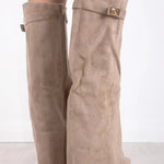 HARRIET | WOMEN'S LEATHER THIGH-HIGH BOOTS WITH BUCKLE