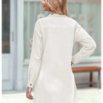Zeagoo Women's Cotton Shirt Dress