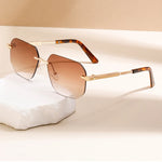 Valentino Rimless Gradient Shades