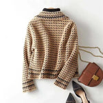 Valencia Houndstooth Knit Jacket