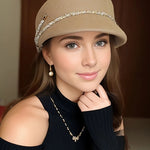 Celestine Crystal Wool Cloche