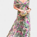 Alondra™ | Long Floral Dress with V-Neck