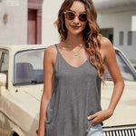 V Neck Camisole Cotton Tank Tops - Zeagoo (Us Only)