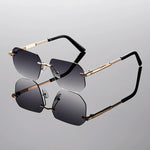 Valentino Rimless Gradient Shades