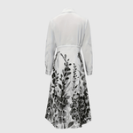 MARLOW | GARDEN-PRINT LONG SLEEVE MAXI DRESS