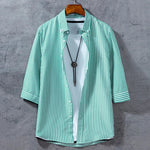 Arden Stripe Three Quarter Sleeve Shirt
