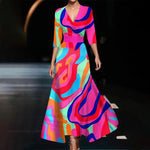CLARA™ Timeless Floral Elegance Maxi Dress