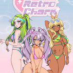 Sparkle Retro Charm Anime Swimsuit