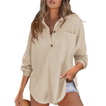 Frances | Waffle-Texture Tunic Blouse