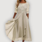 Hawthorne Midi Dress with Soft Shape and Gentle Definition
