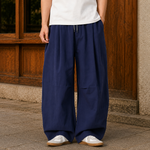 Wide-Leg Balloon Trousers