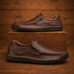 Leather Slip-On Moccasin Shoes