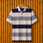 Modern Striped Polo Shirt