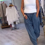 Relaxed Jeans with Elastic Waist