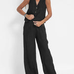 Vest & Pants Cotton Leisure Suit