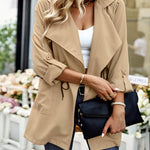 Zeagoo Women's Casual Drawstring Cardigan Jacket Outerwear