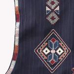 Zeagoo Women's Buttonless Retro Ethnic Style Embroidered Vest Sleeveless Cardigan Crop Top
