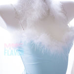 Winter Bunny Heart Rhinestone Bodysuit