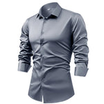 Valerio Satin Stretch Shirt