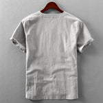 Kobu V-Neck Cotton Linen Summer Tee