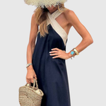 ORELLA | CROSS-NECK DRESS