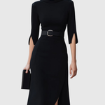 Blythewyn | Classic Black Midi Dress